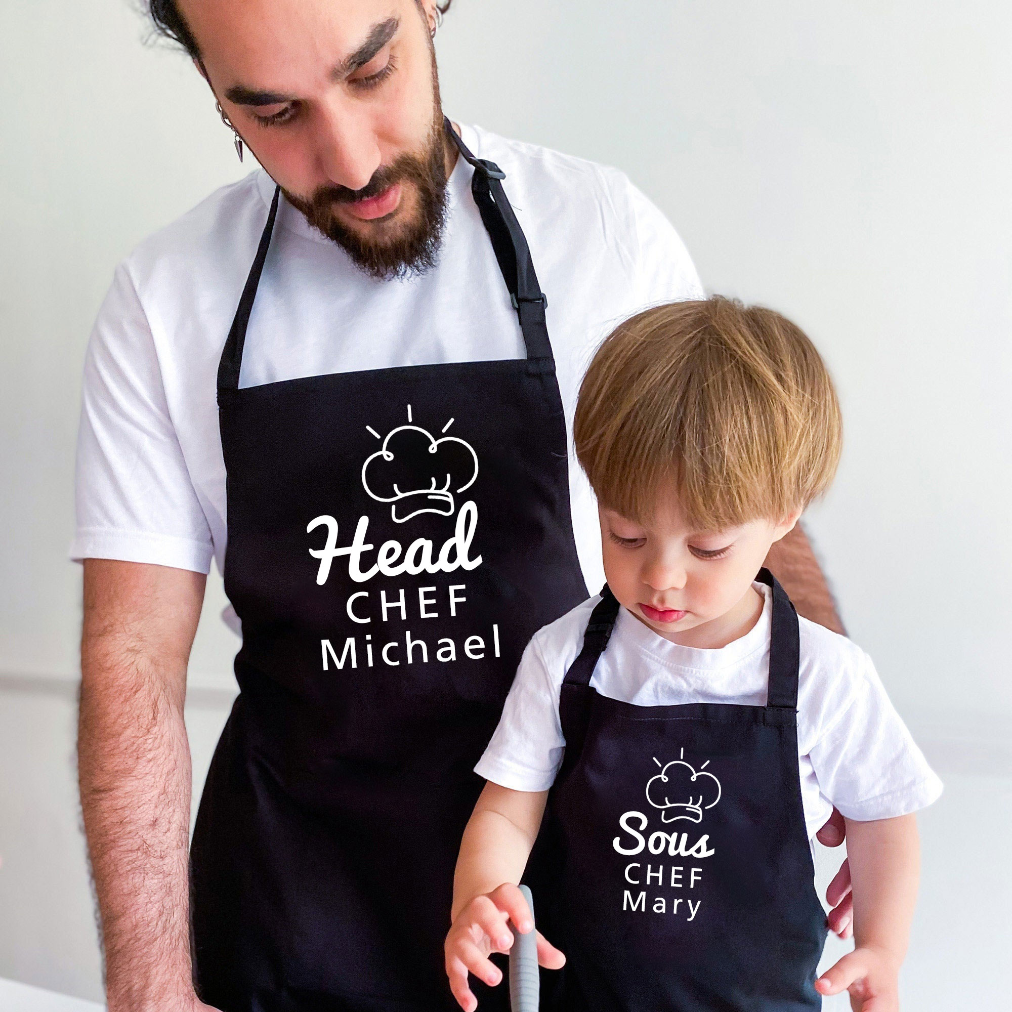 Personalised Multifunctional Waterproof Matching Family Apron | Apron32