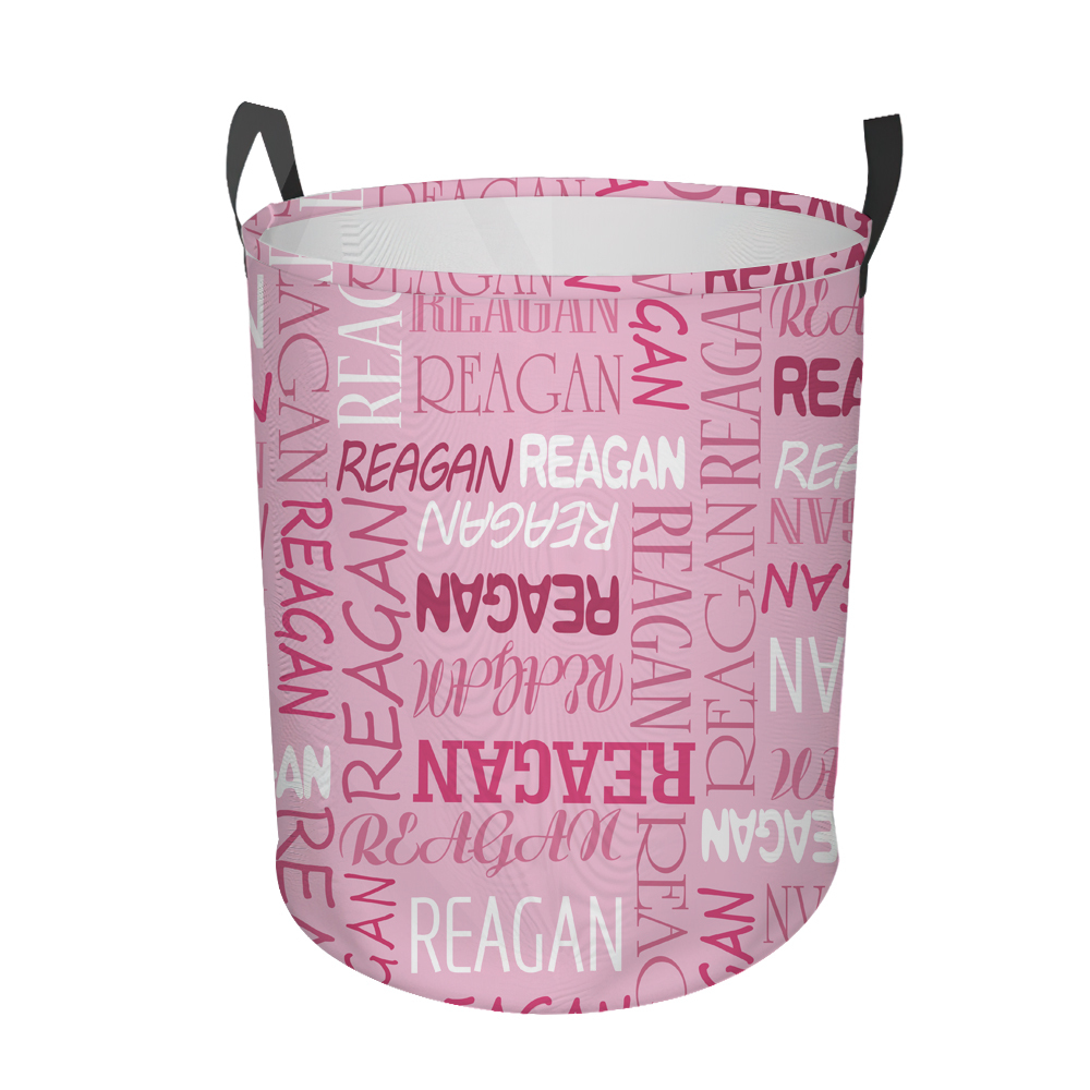 Personalized Laundry Collapsible Baskets with Handle | CWBasket06