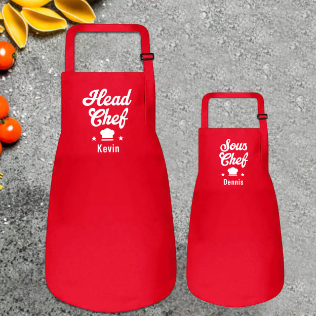 Personalised Multifunctional Waterproof Matching Family Apron | Apron34