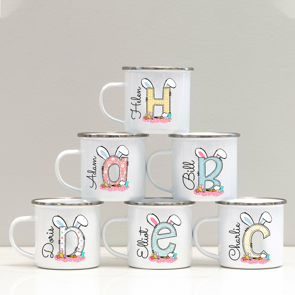 Personalised 12oz Easter Monogram Mugs for Kids  | KidMug43