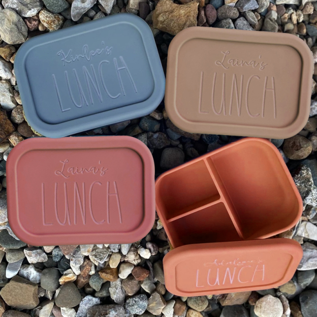 Personalized Kid Silicone Bento Lunch Box | CWBaby18