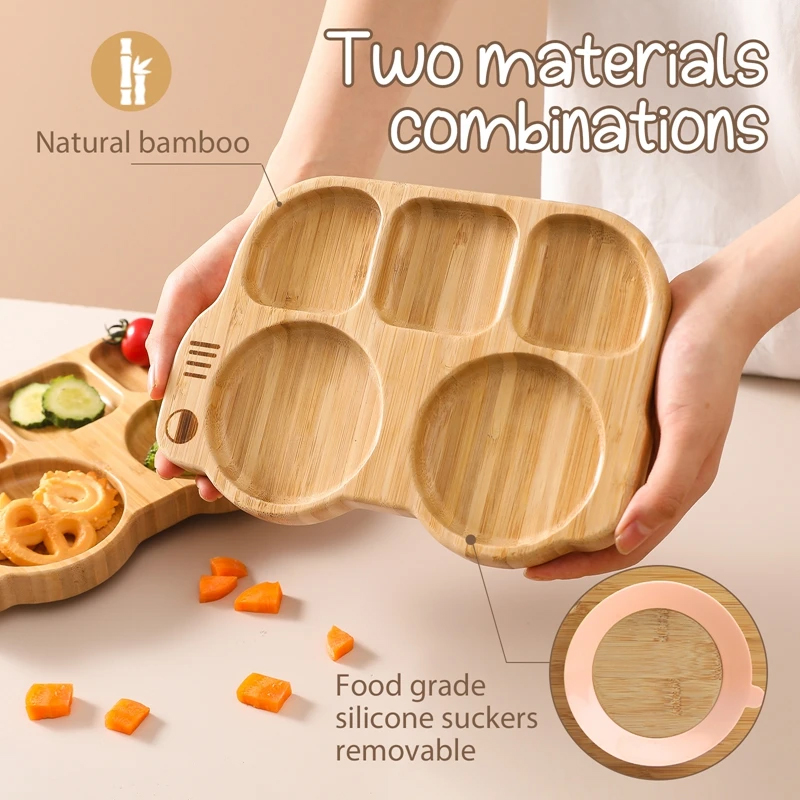 Personalised Baby Bamboo Plate Set | CWBaby19