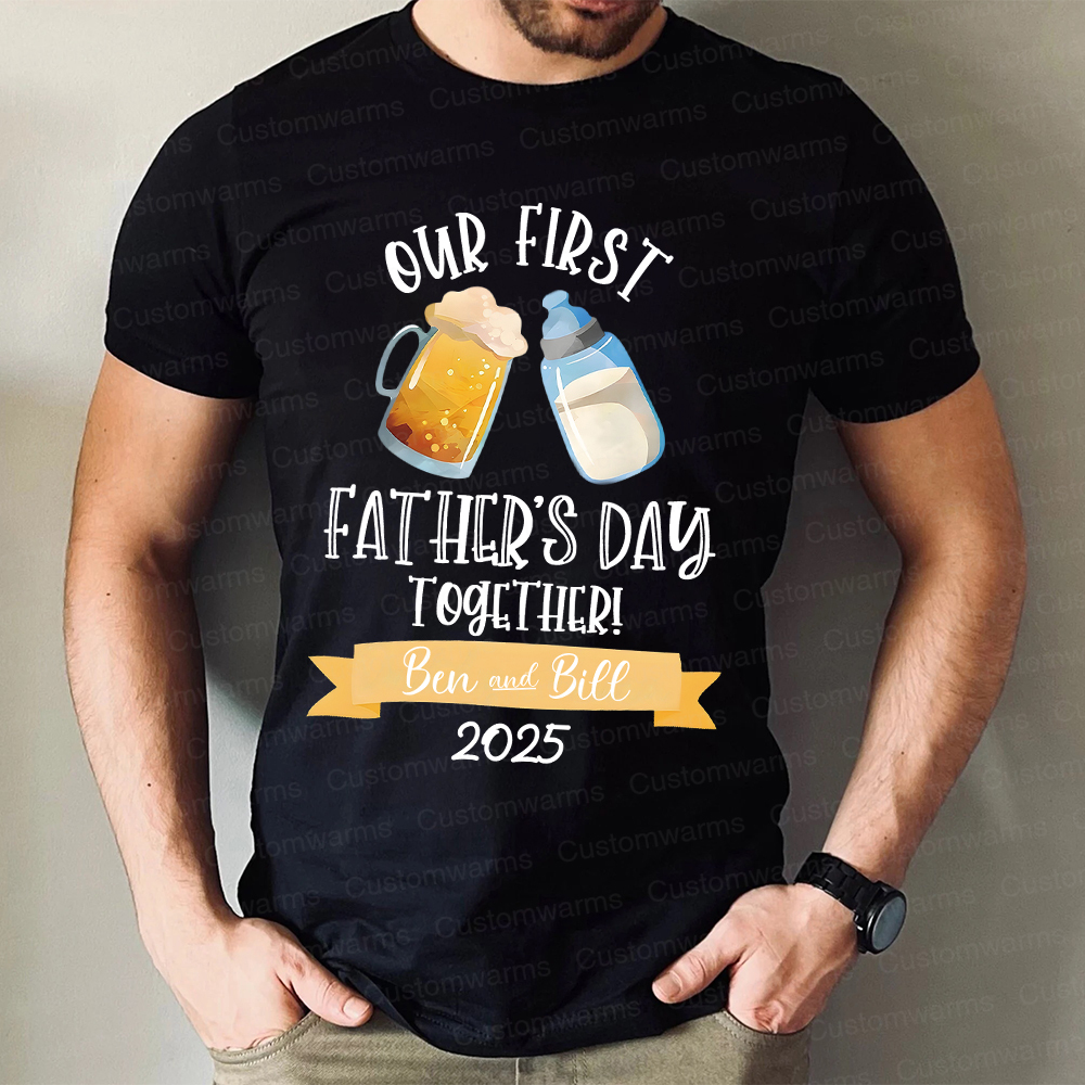 Personalized First Father's Day Daddy and Baby Outfit | CWFamily64