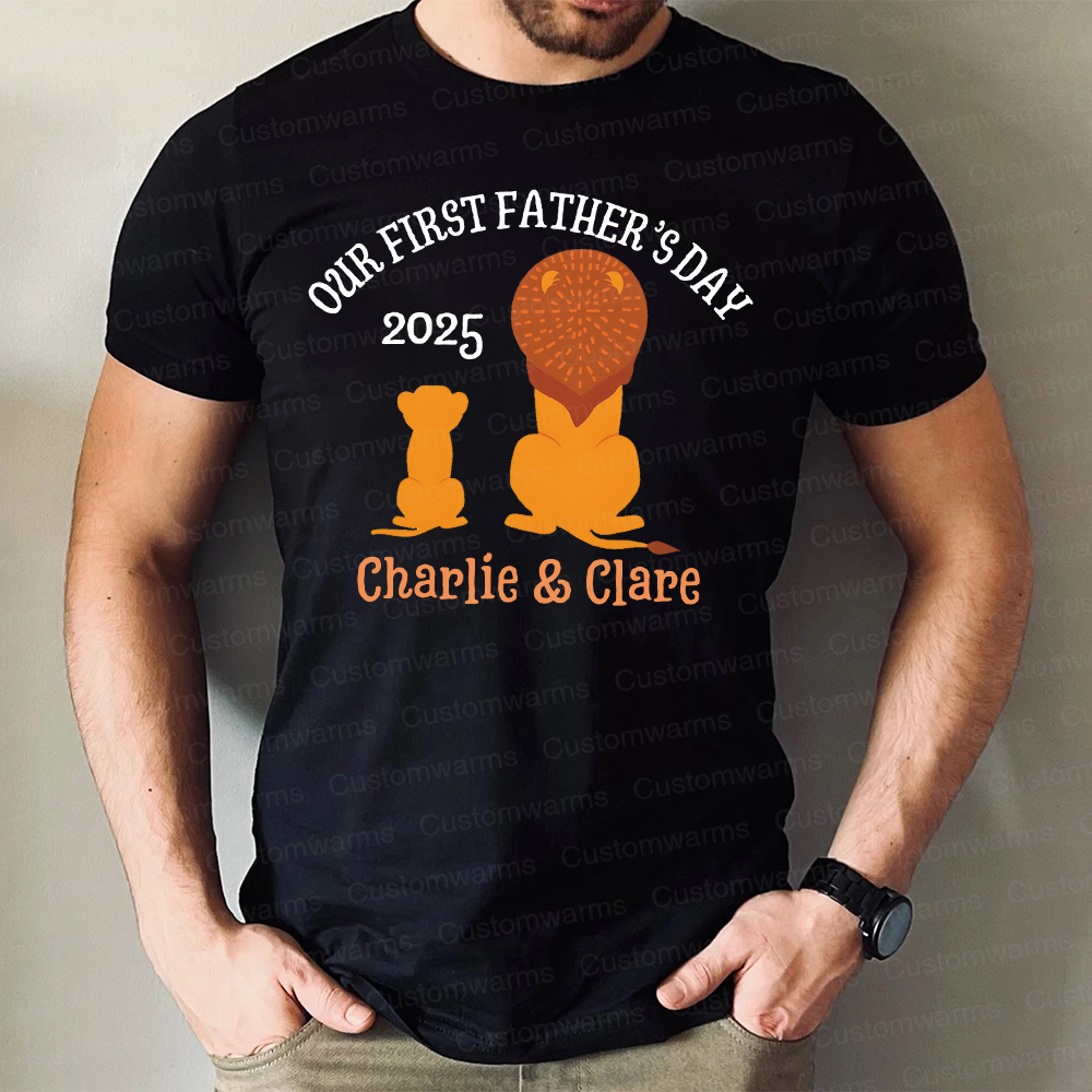 Personalized First Father's Day Daddy and Baby Outfit | CWFamily65