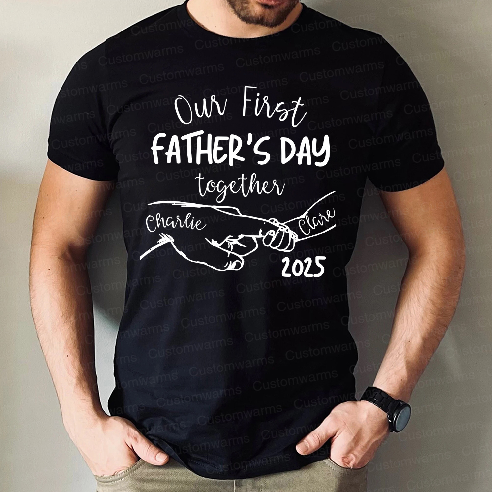 Personalized First Father's Day Daddy and Baby Outfit | CWFamily66
