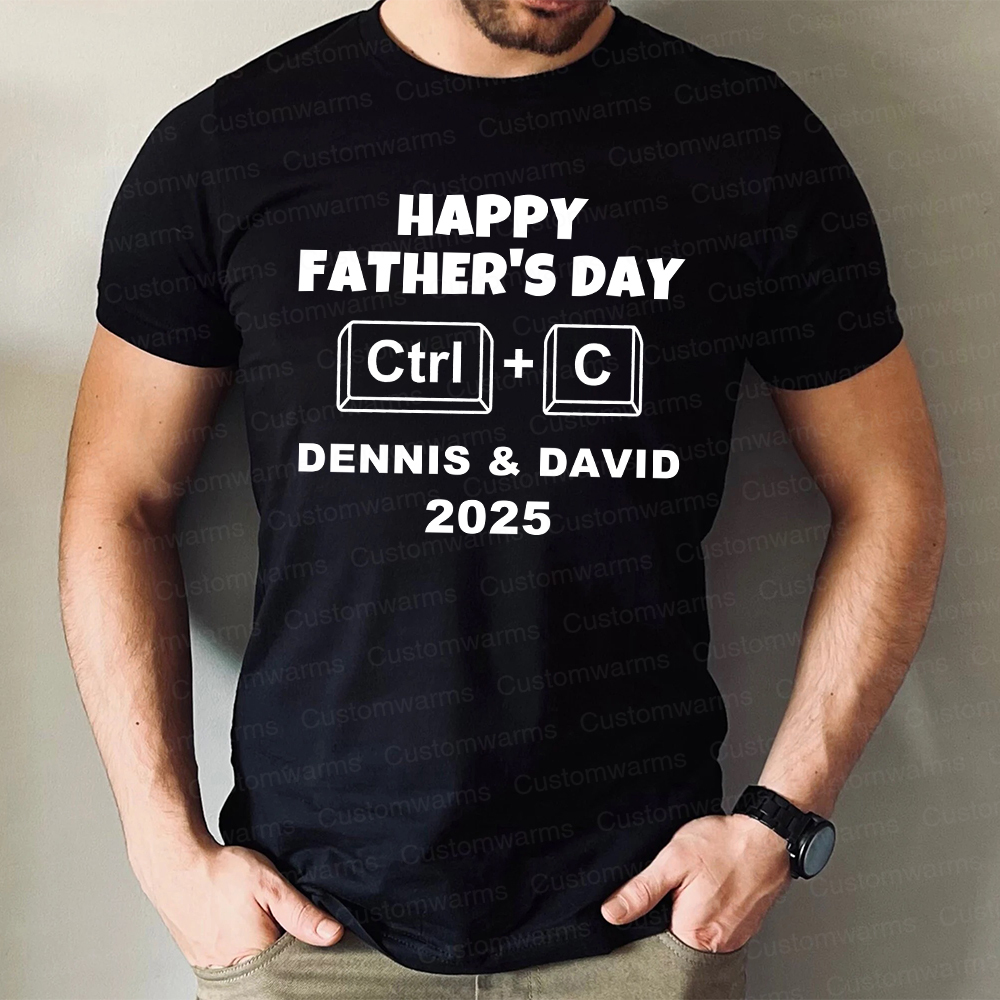 Personalized First Father's Day Daddy and Baby Outfit | CWFamily71
