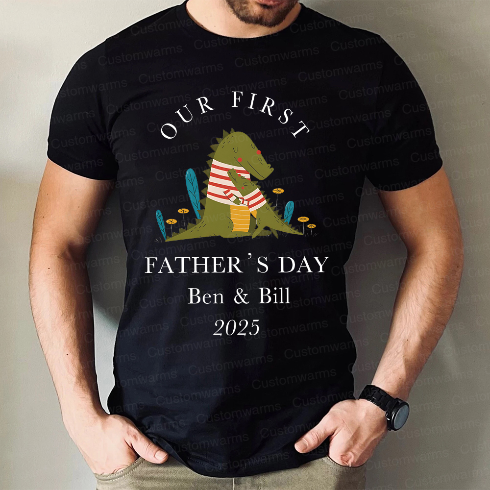 Personalized First Father's Day Daddy and Baby Outfit | CWFamily72