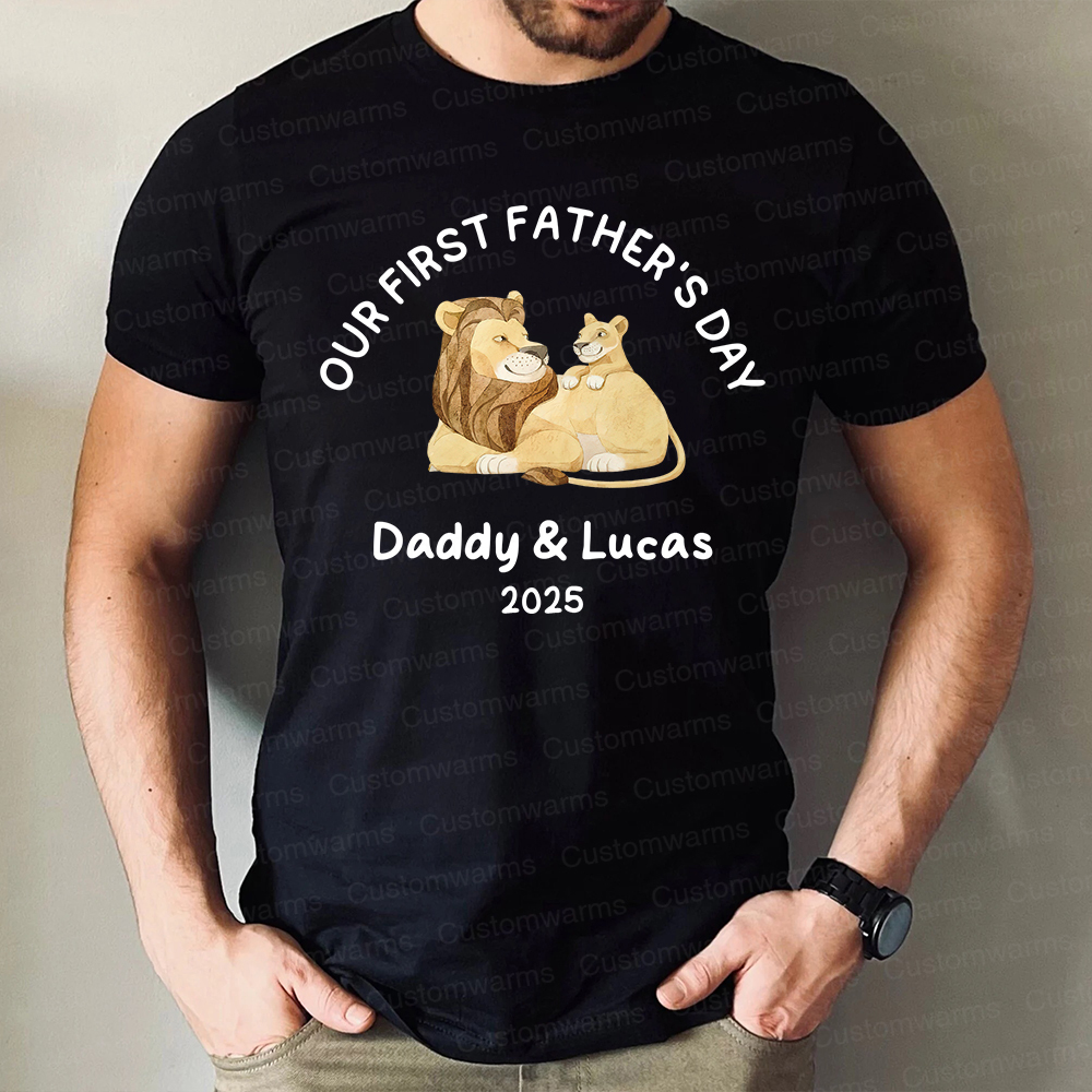 Personalized First Father's Day Daddy and Baby Outfit | CWFamily77