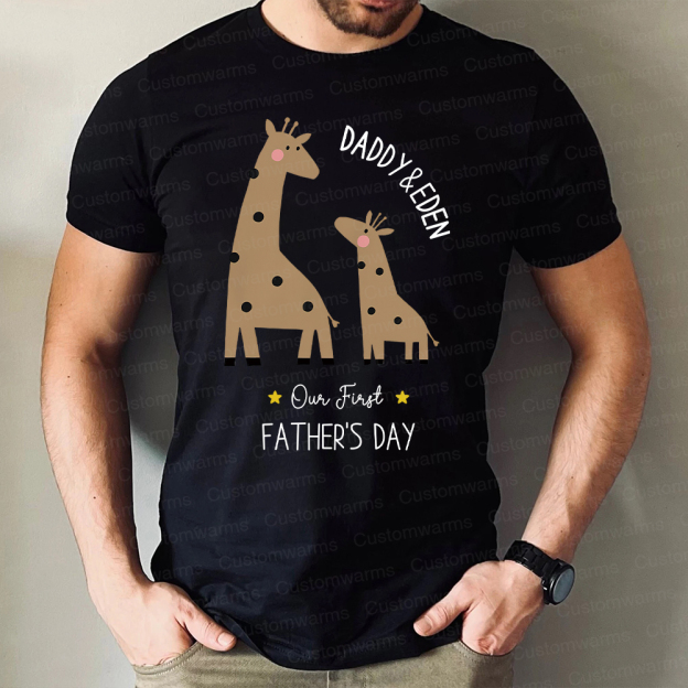 Personalized First Father's Day Daddy and Baby Outfit | CWFamily79