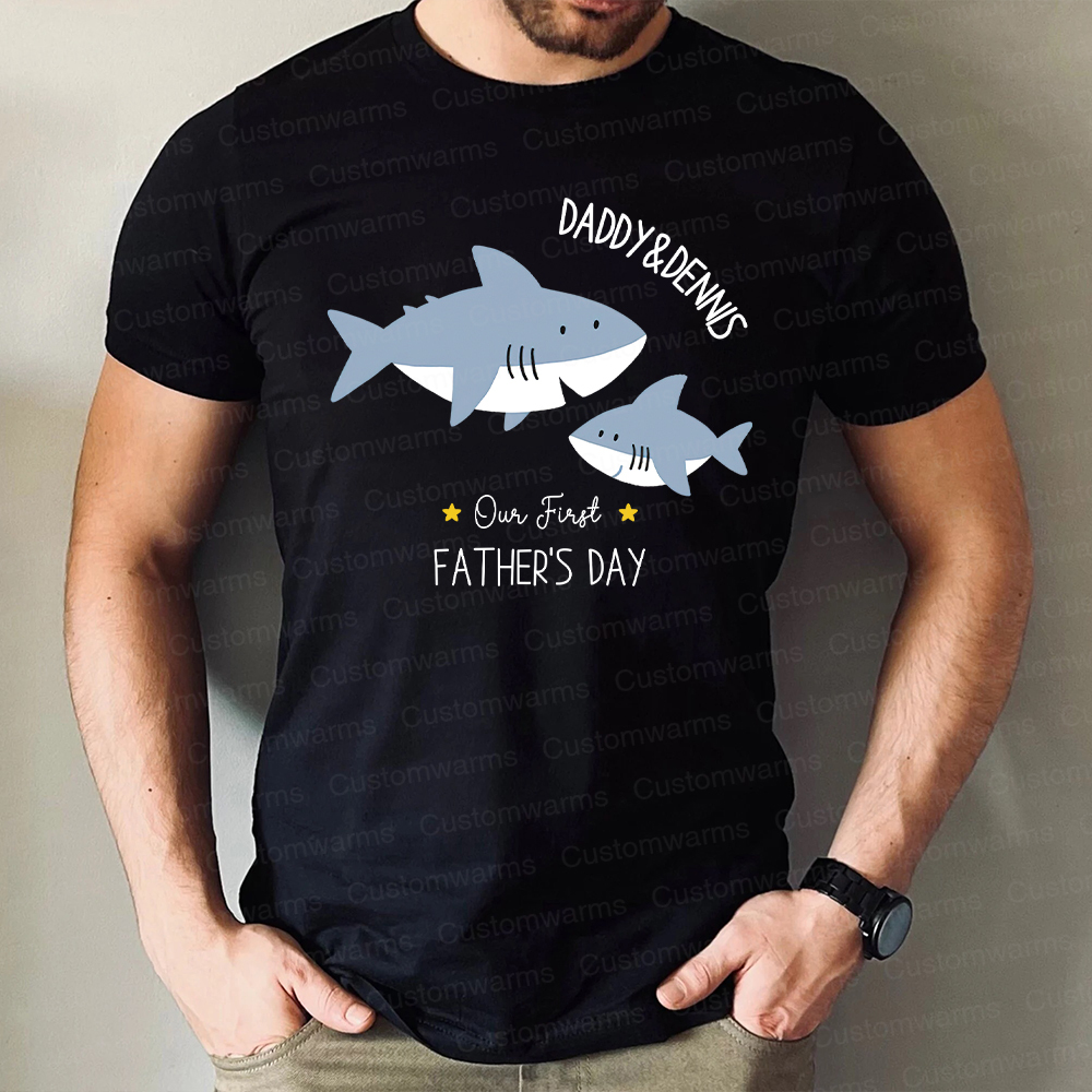 Personalized First Father's Day Daddy and Baby Outfit | CWFamily81