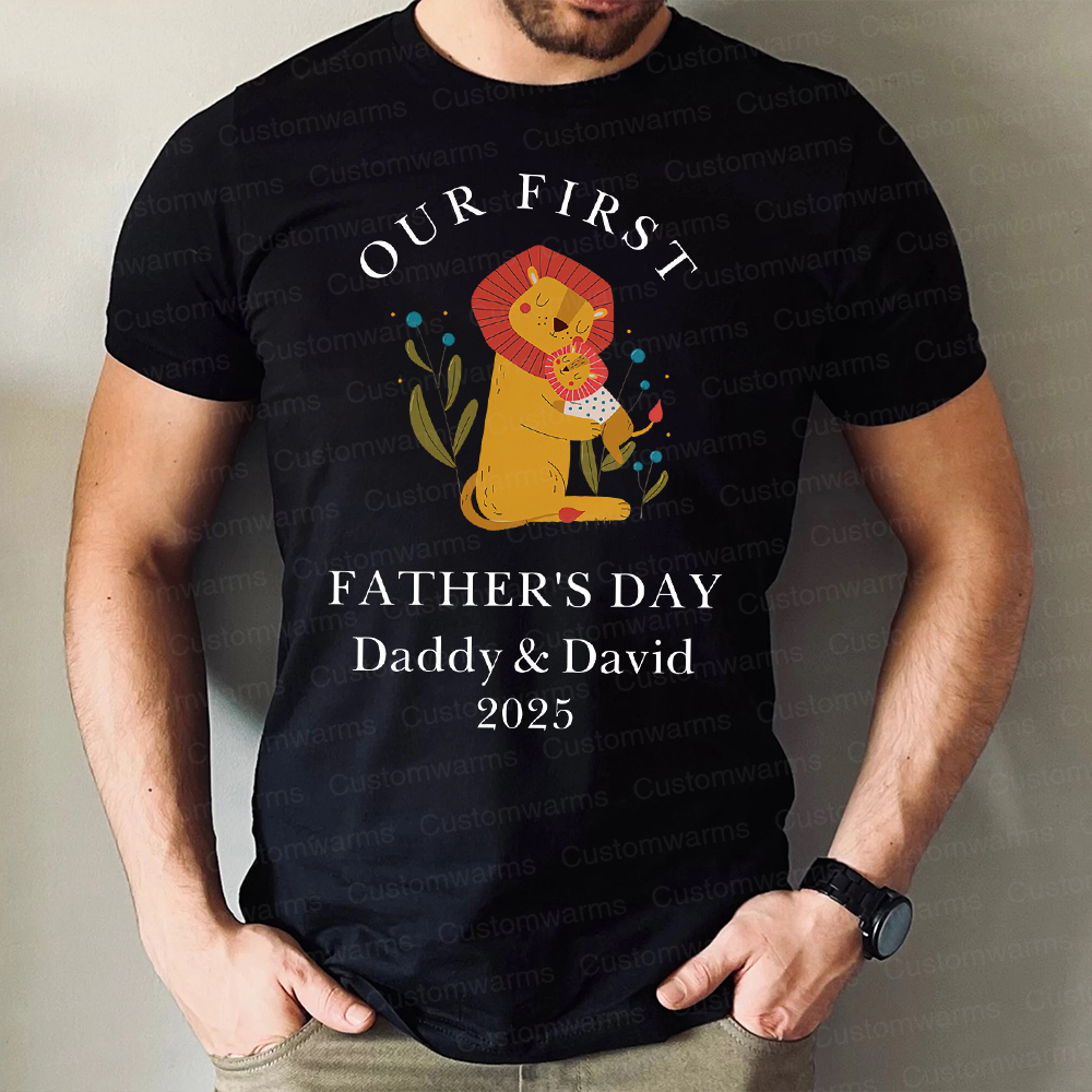 Personalized First Father's Day Daddy and Baby Outfit | CWFamily83