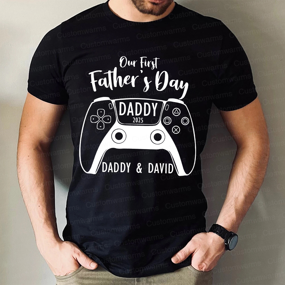 Personalized First Father's Day Daddy and Baby Outfit | CWFamily85