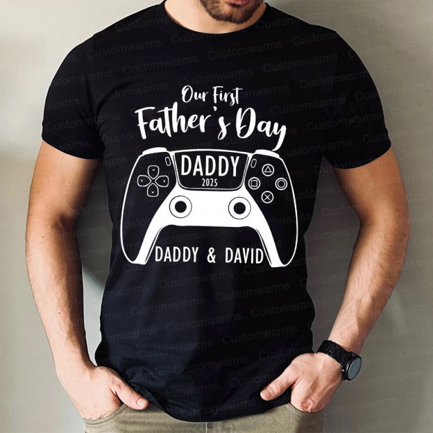 Personalized First Father's Day Daddy and Baby Outfit | CWFamily85