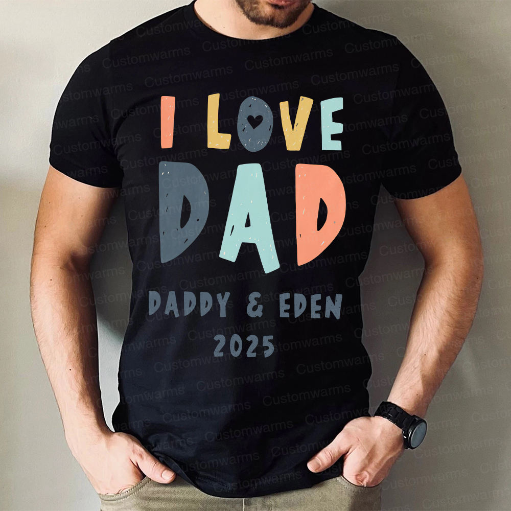 Personalized First Father's Day Daddy and Baby Outfit | CWFamily87