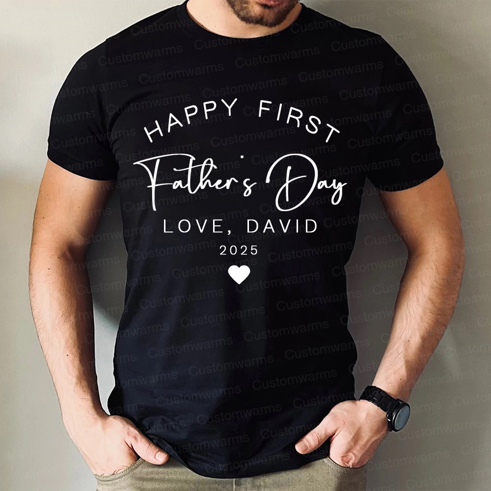 Personalized First Father's Day Daddy and Baby Outfit | CWFamily89