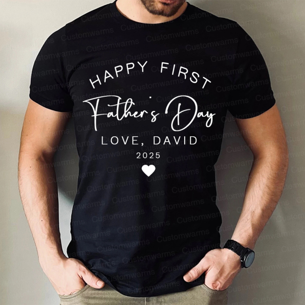 Personalized First Father's Day Daddy and Baby Outfit | CWFamily89