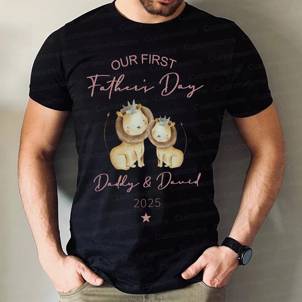 Personalized First Father's Day Daddy and Baby Outfit | CWFamily90