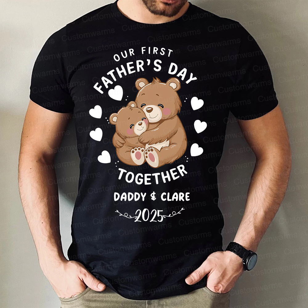 Personalized First Father's Day Daddy and Baby Outfit | CWFamily92