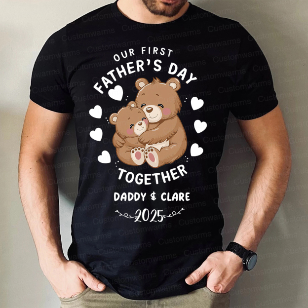 Personalized First Father's Day Daddy and Baby Outfit | CWFamily92