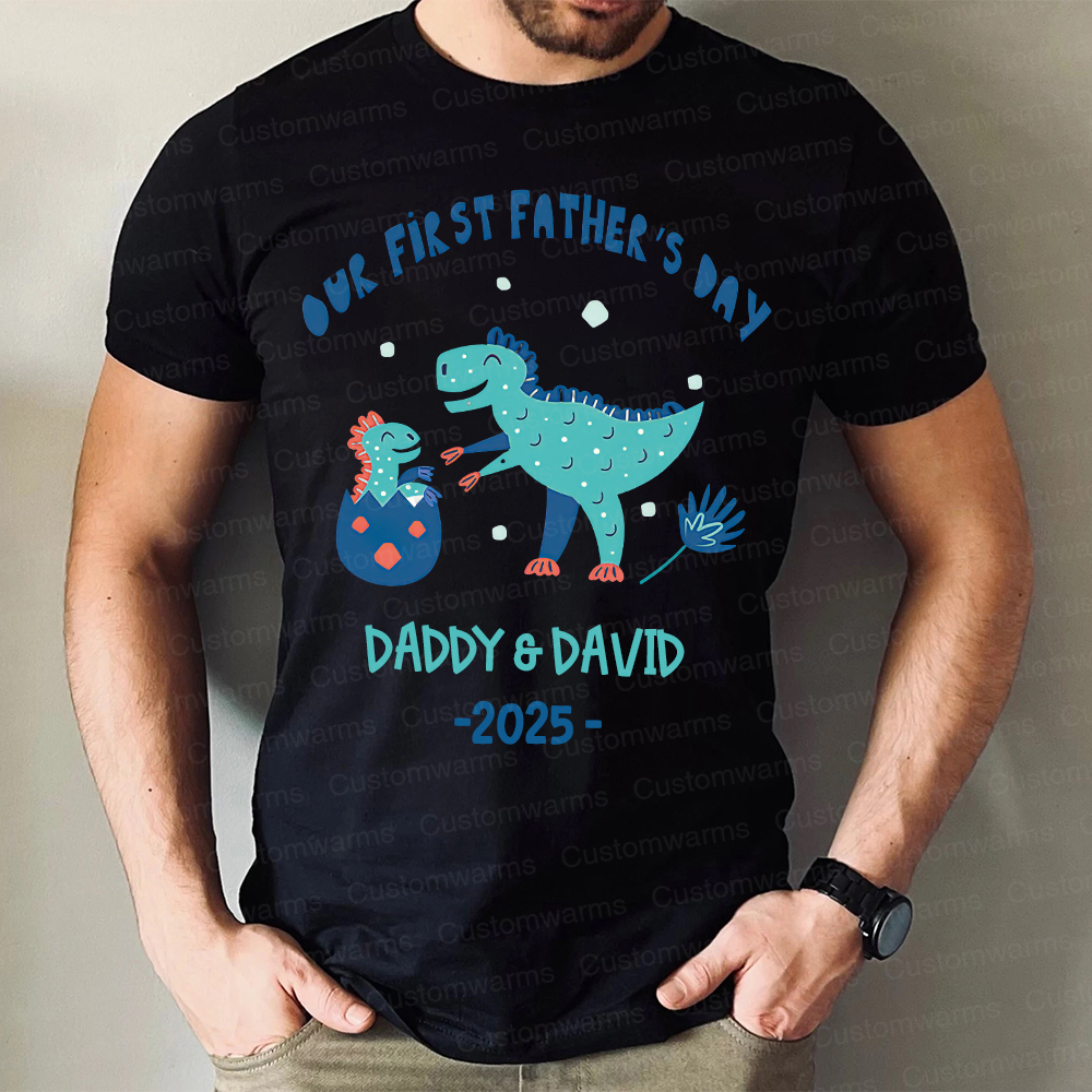 Personalized First Father's Day Daddy and Baby Outfit | CWFamily93