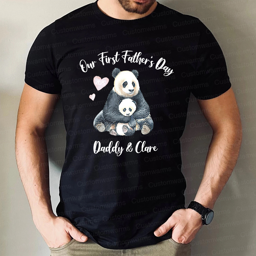 Personalized First Father's Day Daddy and Baby Outfit | CWFamily94