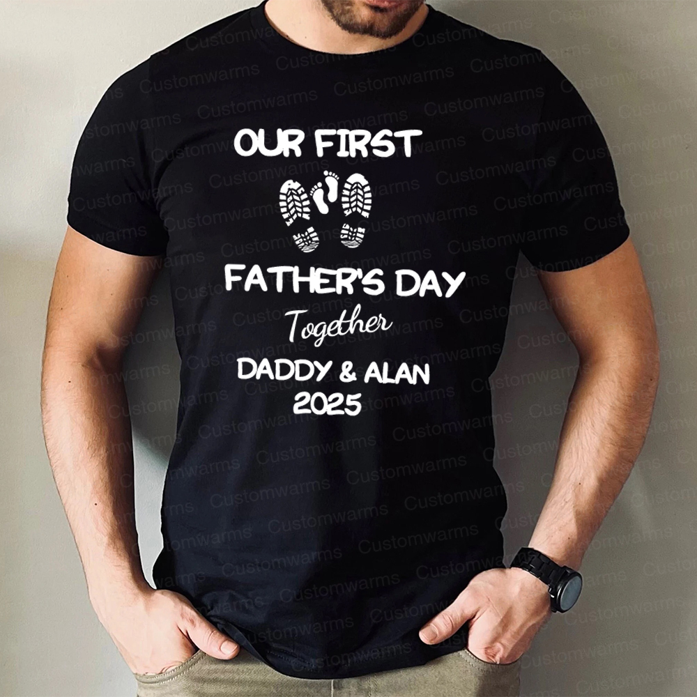 Personalized First Father's Day Daddy and Baby Outfit | CWFamily101