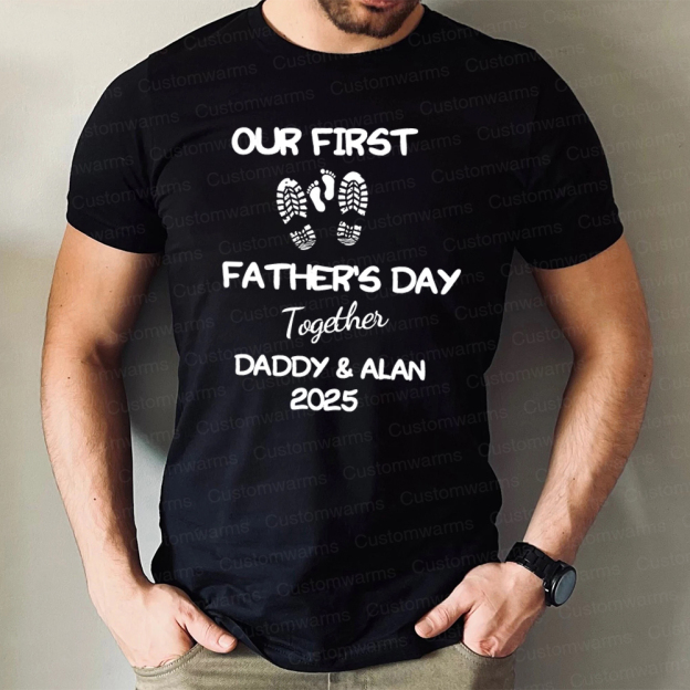 Personalized First Father's Day Daddy and Baby Outfit | CWFamily101