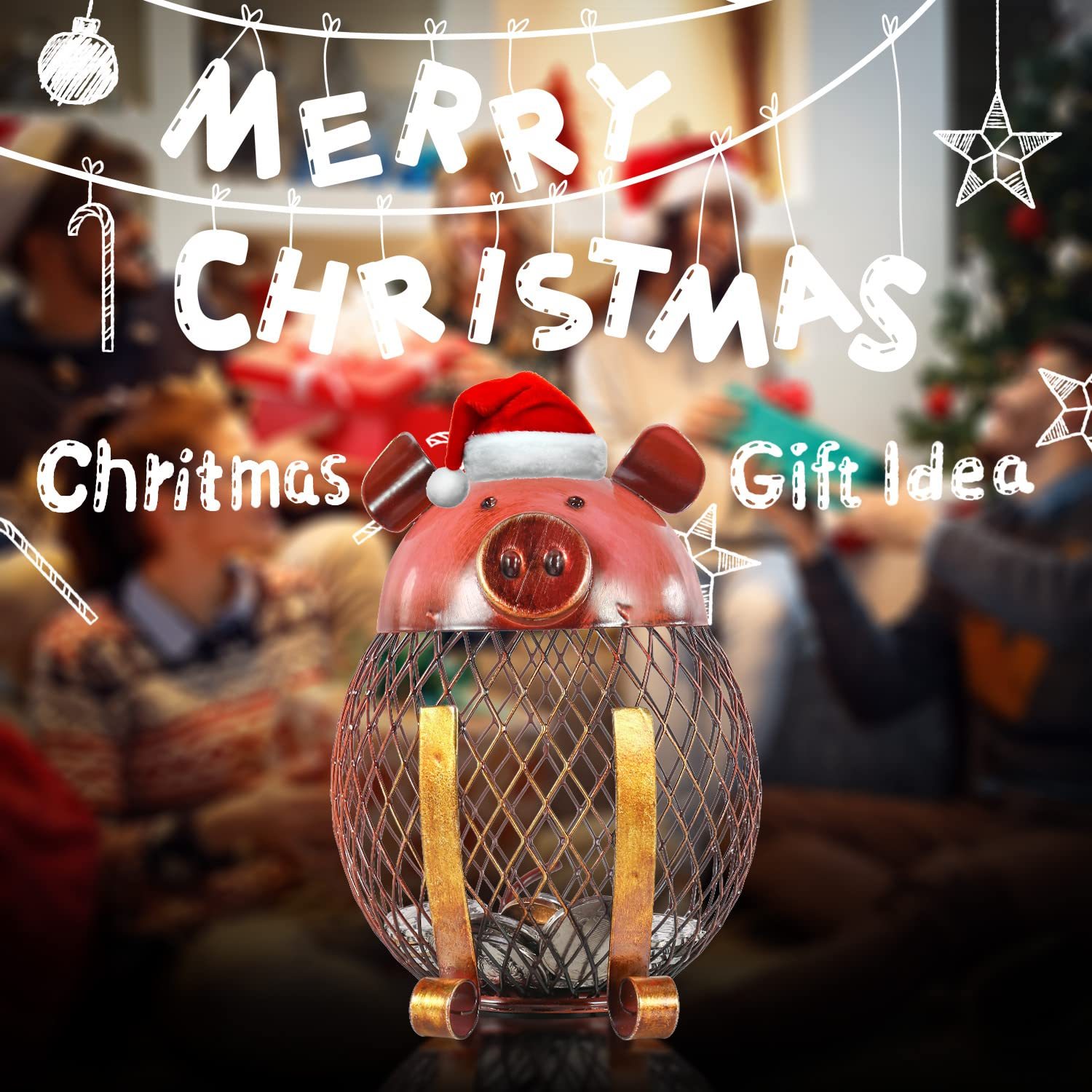 Personalized Kids Metal Animal Piggy Bank | CWToy67