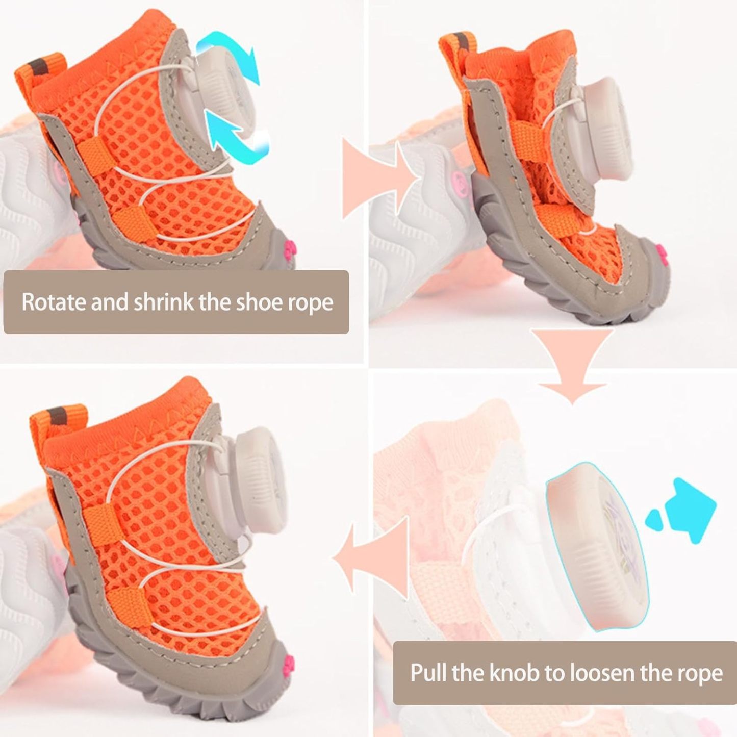 Pet Breathable Adjustable Soft Non-slip Shose | BKPet391