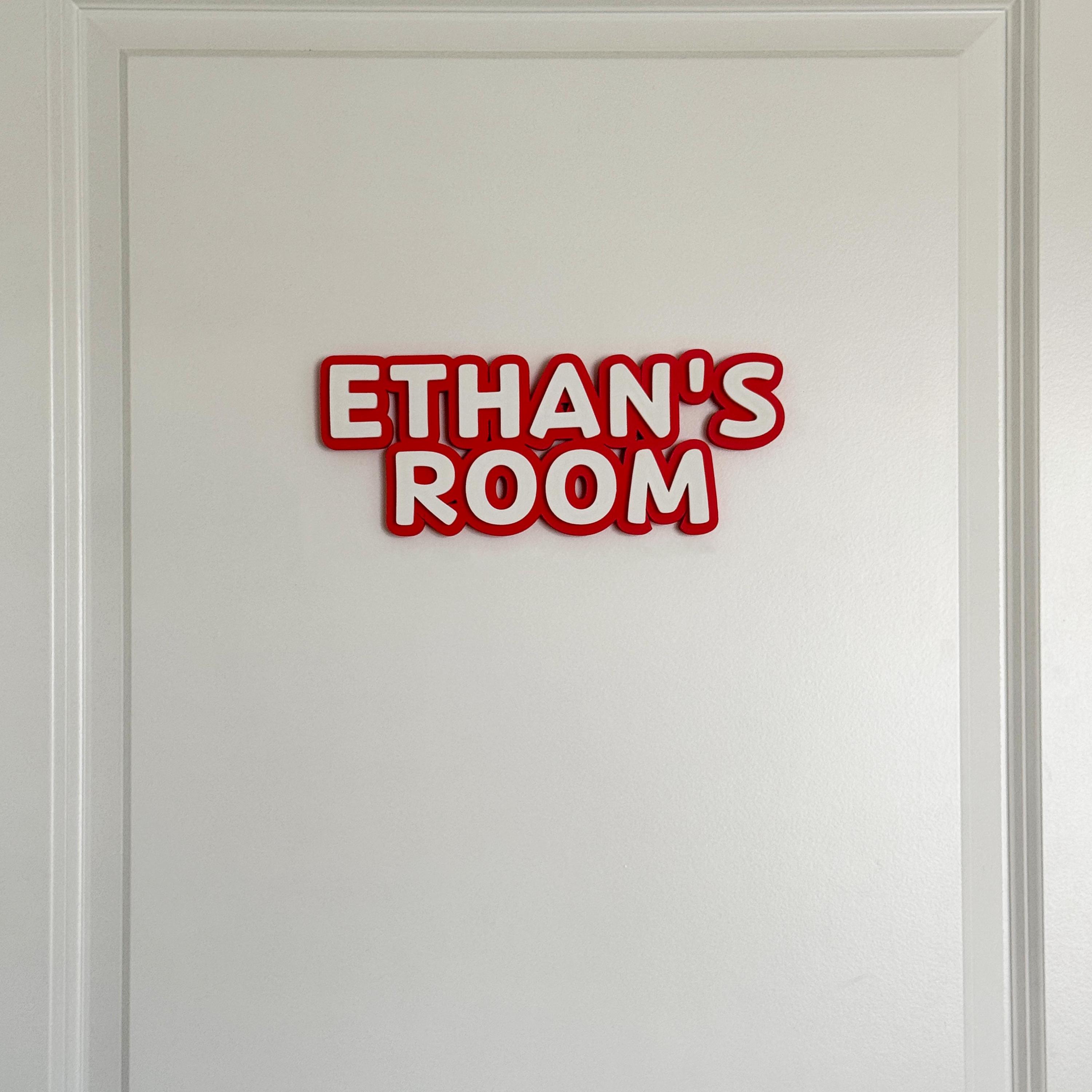 Personalized Bedroom Door Decoration Name Sign | CWBaby417