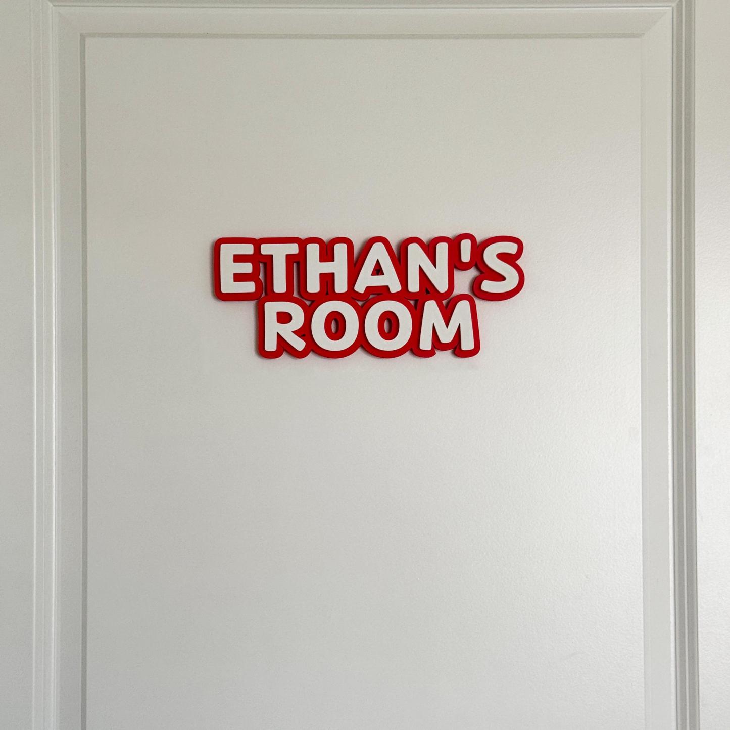 Personalized Bedroom Door Decoration Name Sign | CWBaby417