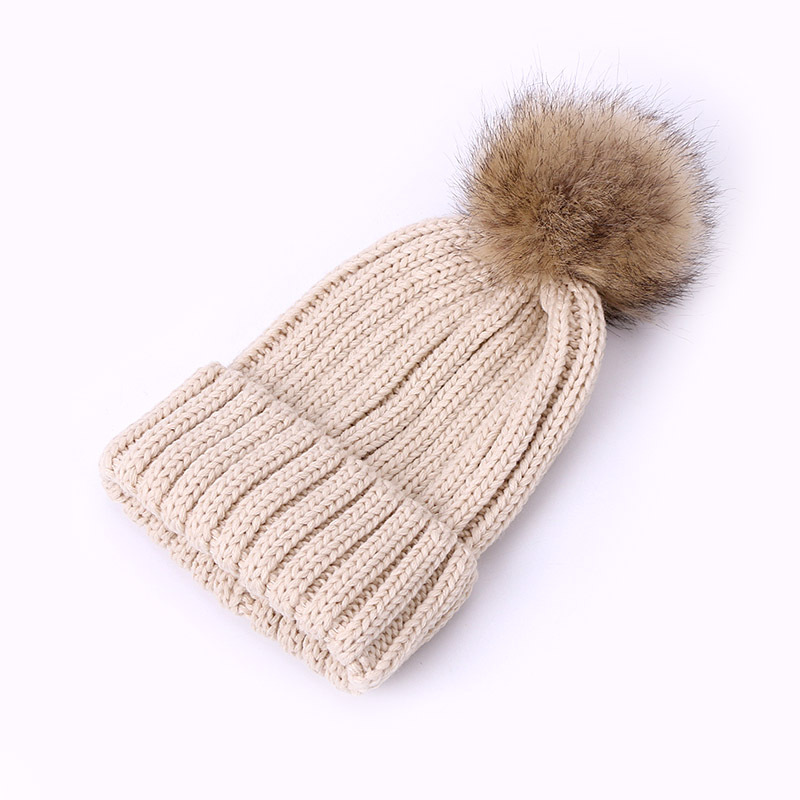 Personalized Embroidery Kid Pom Pom Hat With Scarf | HSKid48
