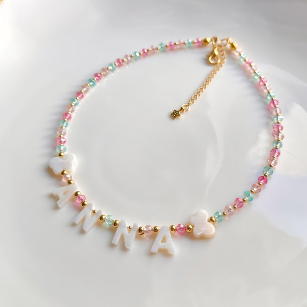 Personalized Pearl Letter Name Necklace For Girls & Adult｜CWBeach195
