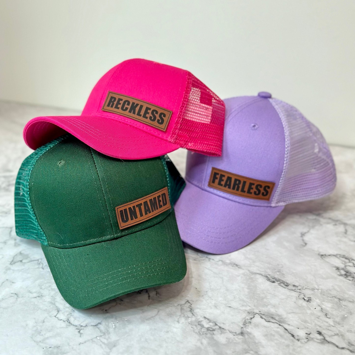 Personalized Color Leather Patch Hat for Comfort & Unique | CWBeach53