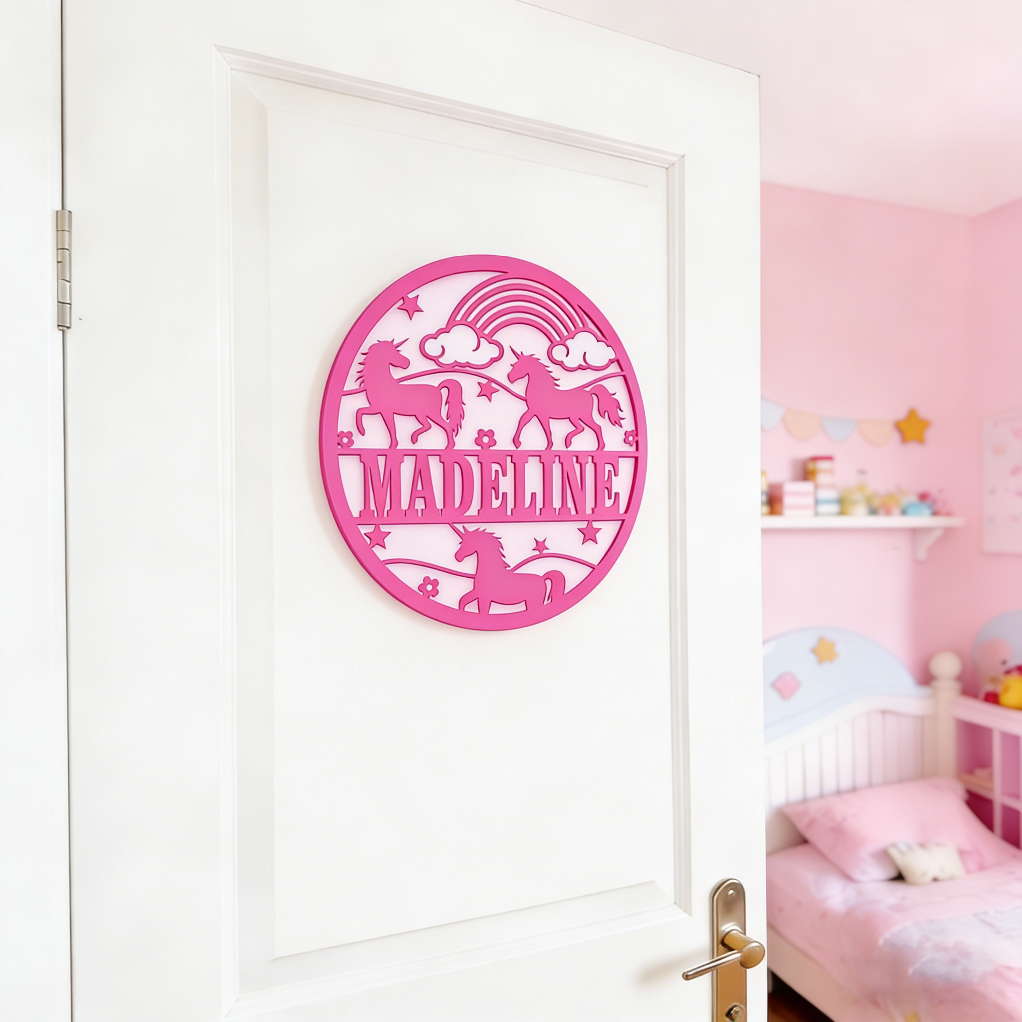 Personalized Lovely Kid's Bedroom Door Name Sign | CWBaby465