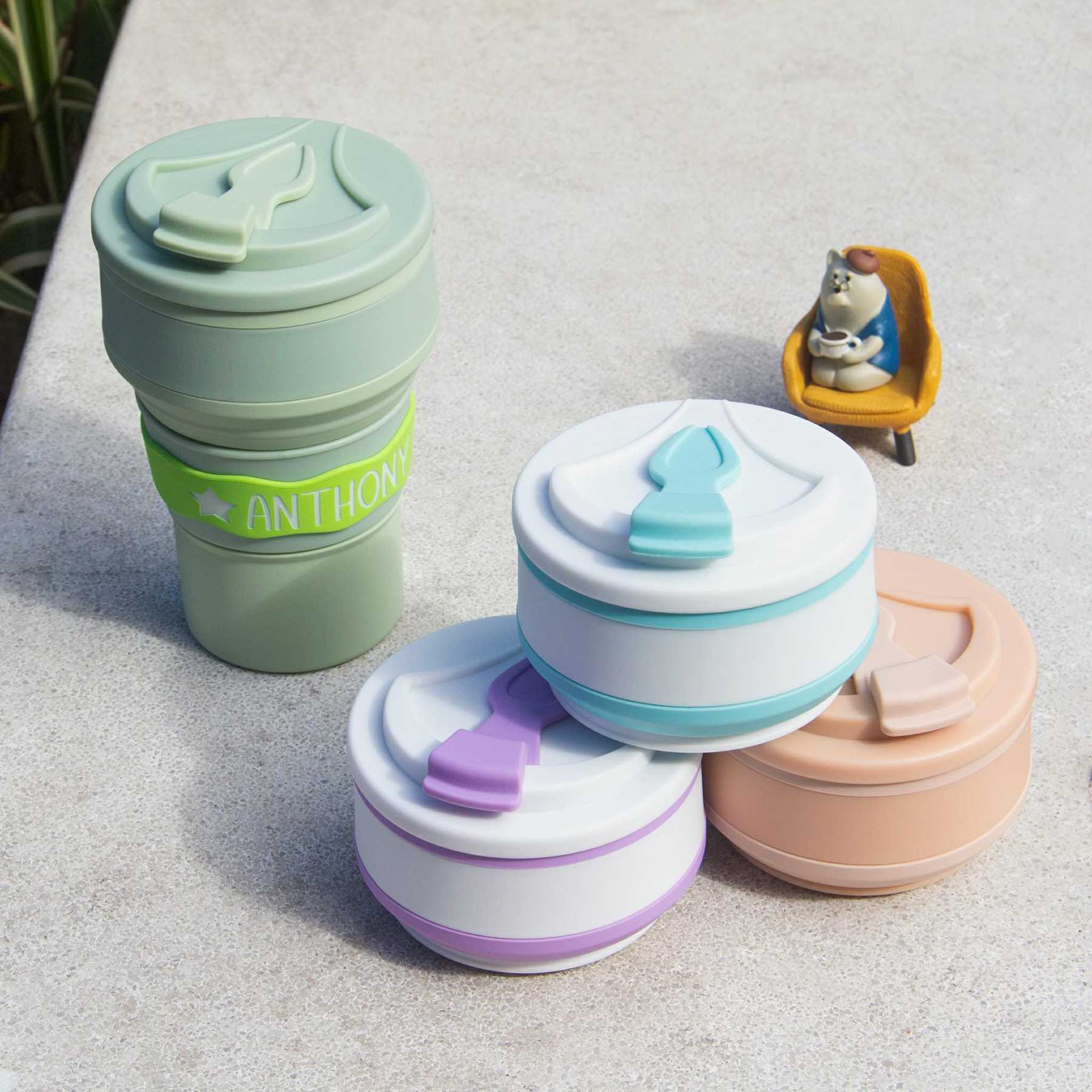 Personalised Portable Leak-Proof Silicone Water Cup | CWBaby159