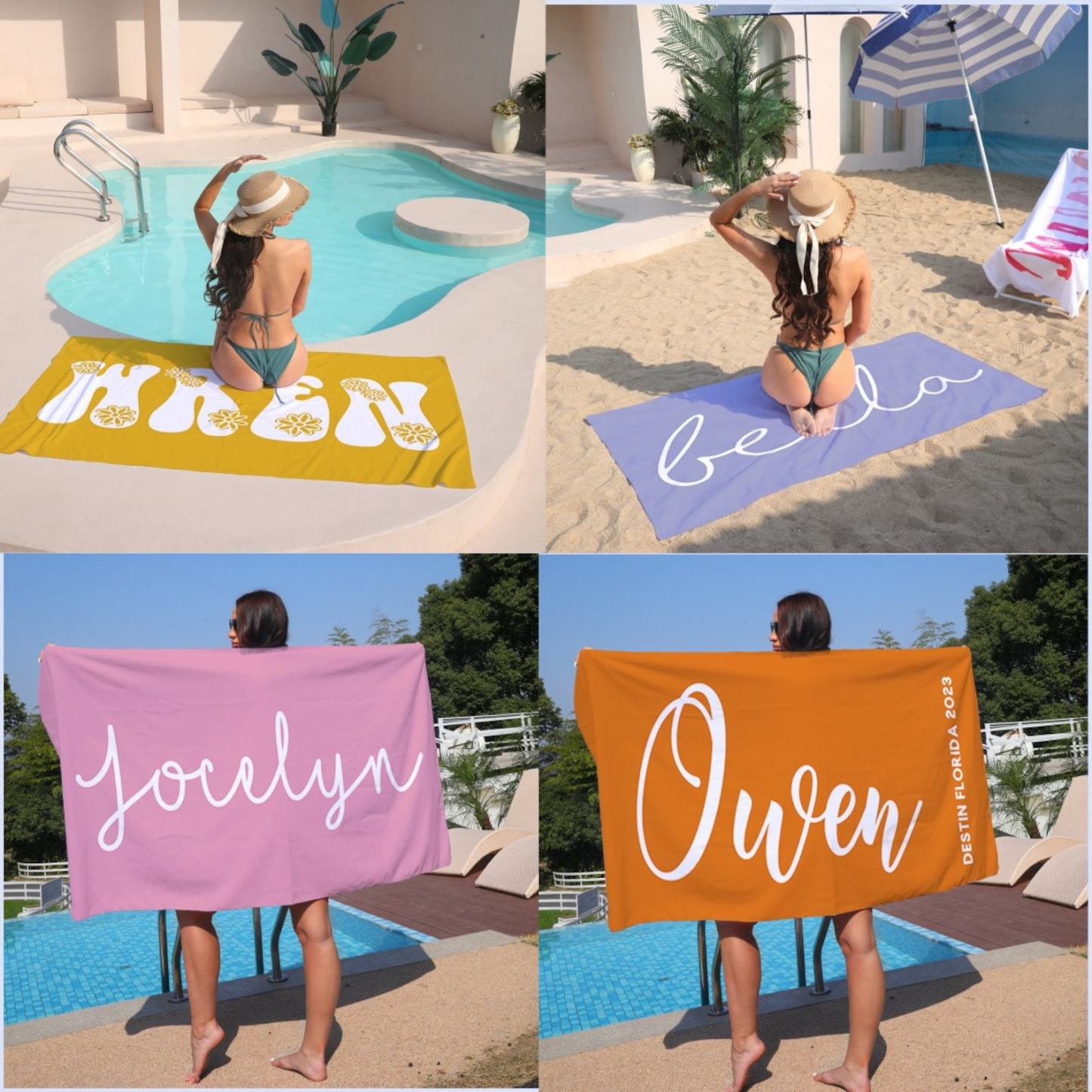 Personalized Lovely Kid Towel for Summer & Beach | KKTowel38
