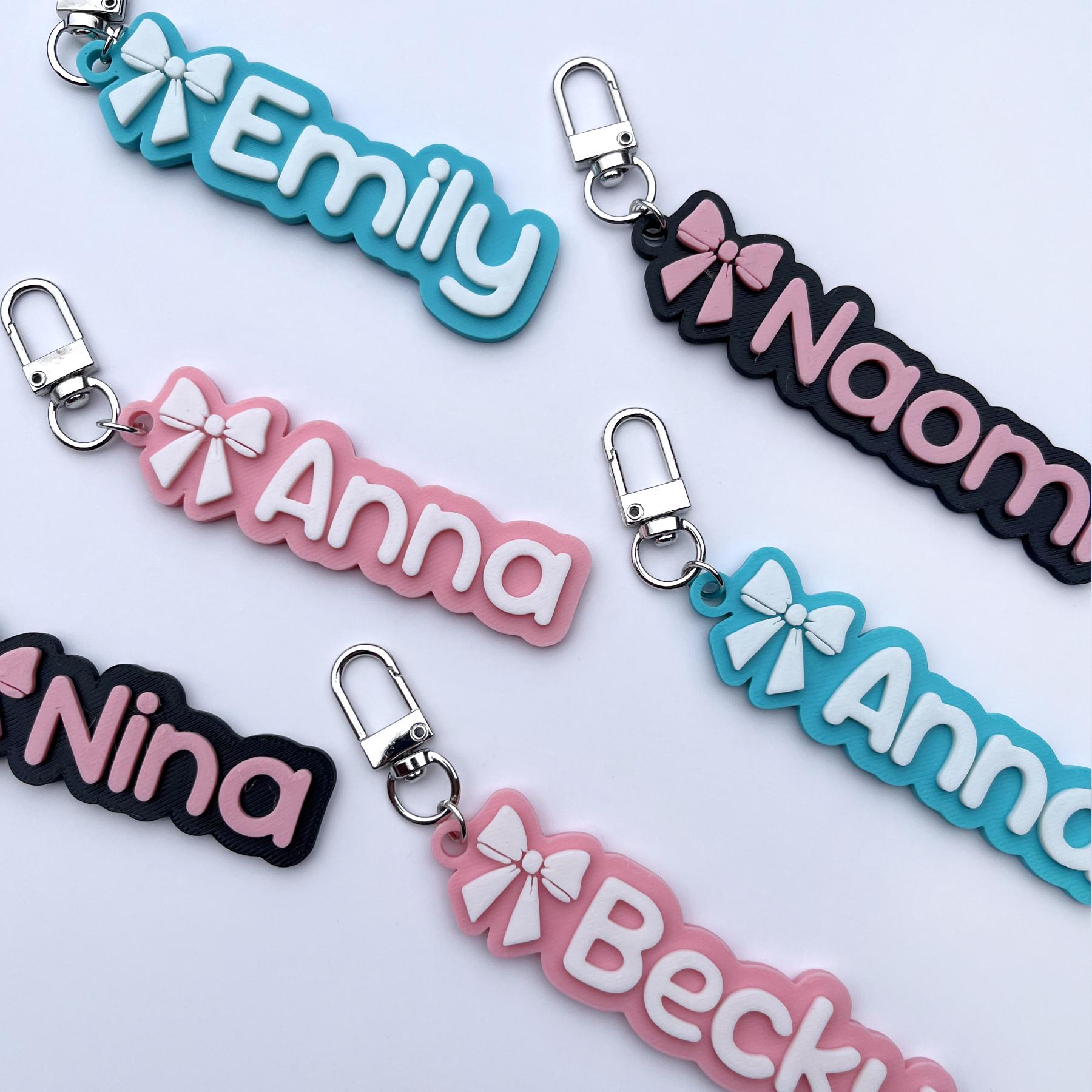 Personalized 3D Printed Name Keychains Tag | CWGift55