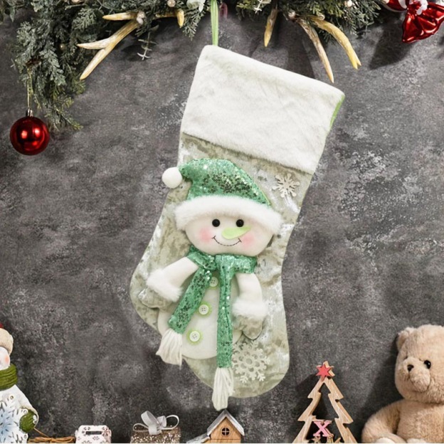 Personalized Embroidered Cute Pattern Christmas Stocking | MCGift208
