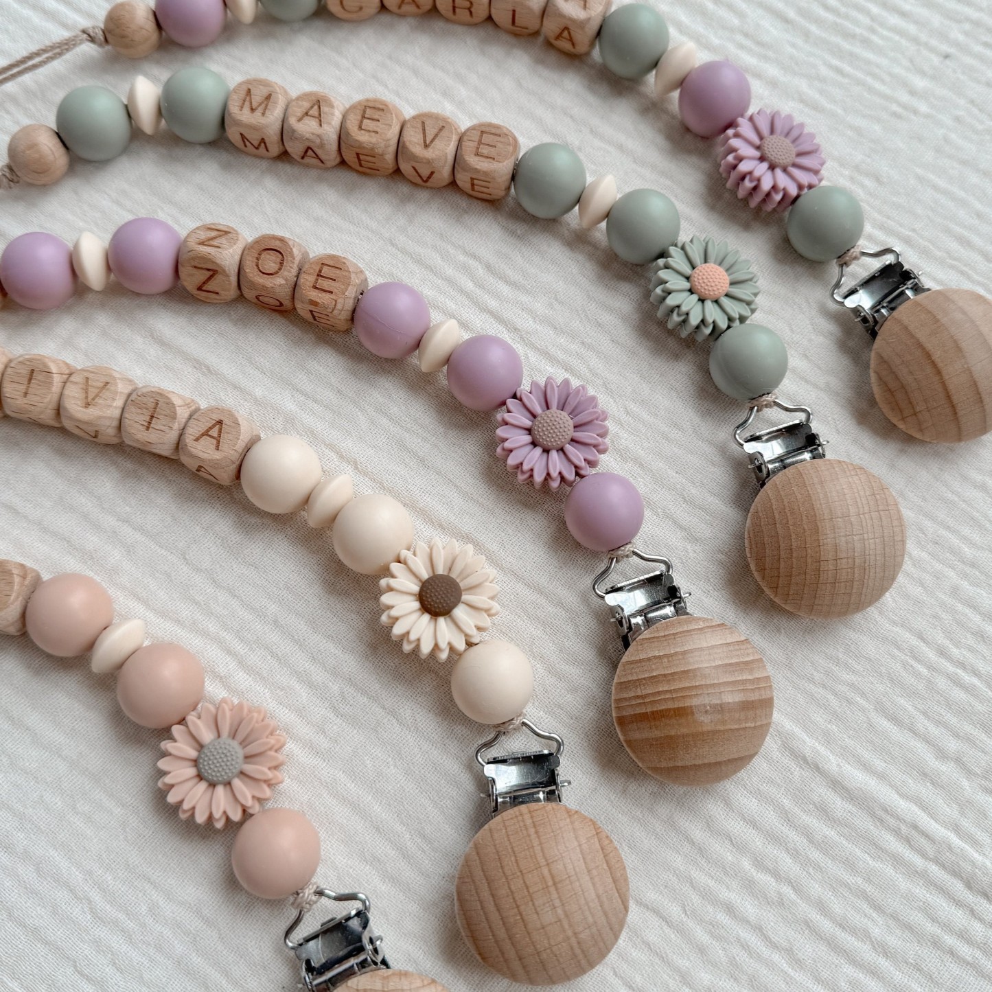 Personalized Baby Pacifier Clip & Rattle Ring | CWBaby86