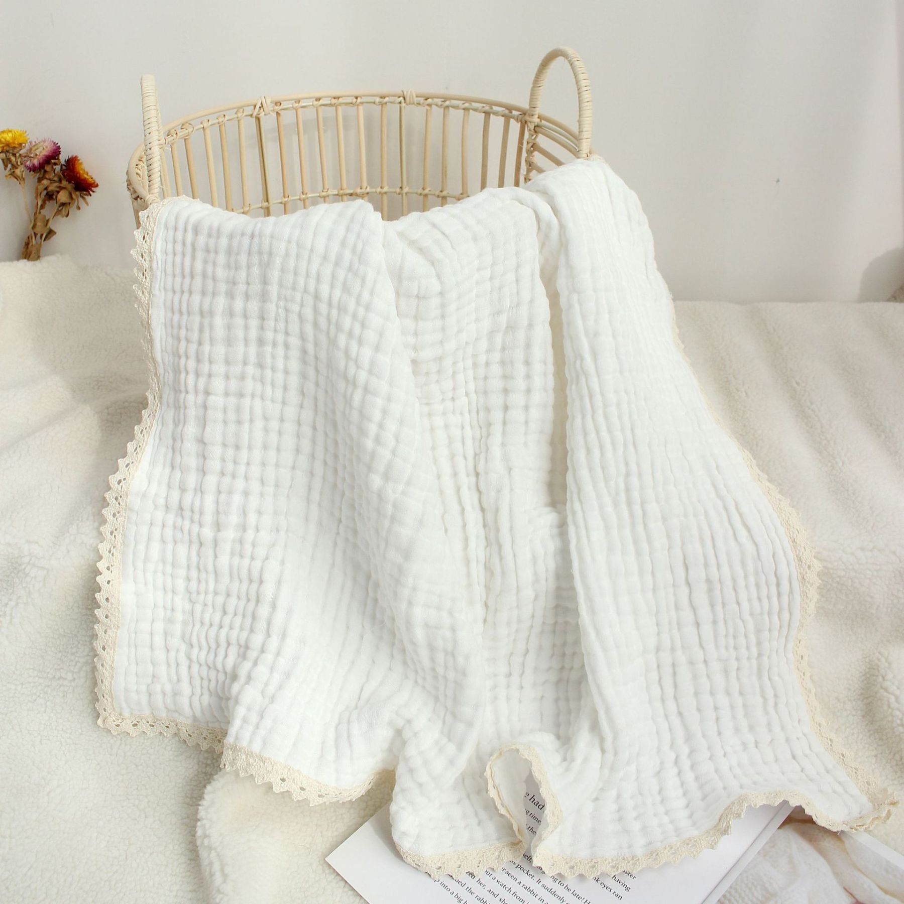 Personalized Embroidered Name Baby Swaddle Blanket for Unique Gift | KKBaby23