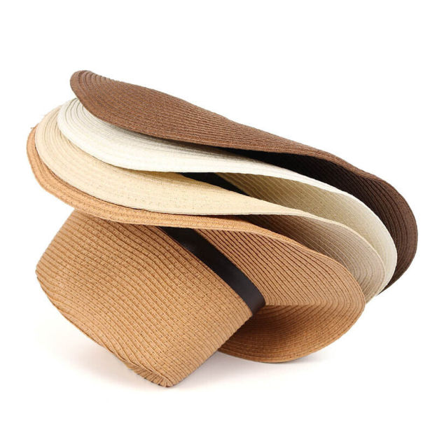 Personalized Leather Patch Cowboy Straw Hat | CWBeach106