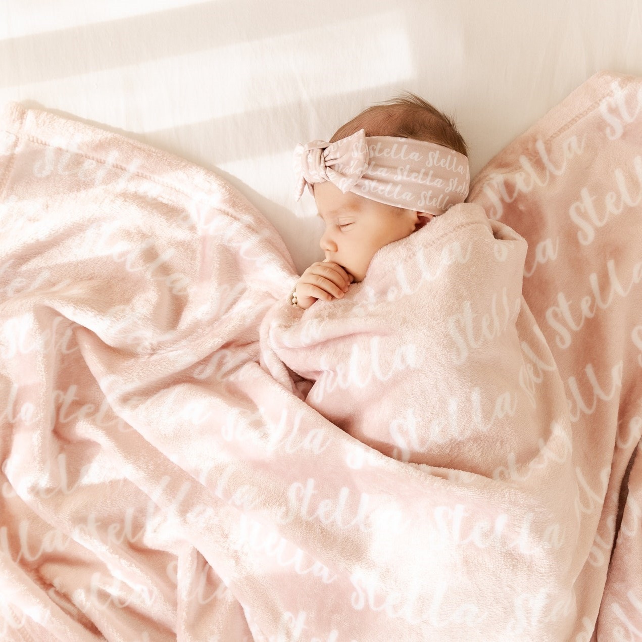 Personalized Baby Swaddle Blanket Set for Comfort & Unique | BBBlanket06