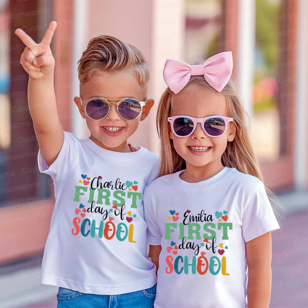 Personalized First Day Of Back To School Shirt | CWSchool27
