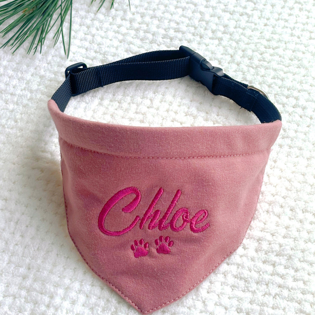 Personalized Embroidered Adjustable Dog Bandana | BKPet166