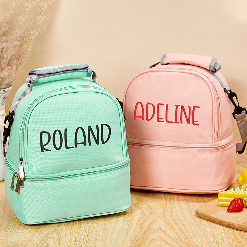 Personalized Name Color Kids Lunch Backpack