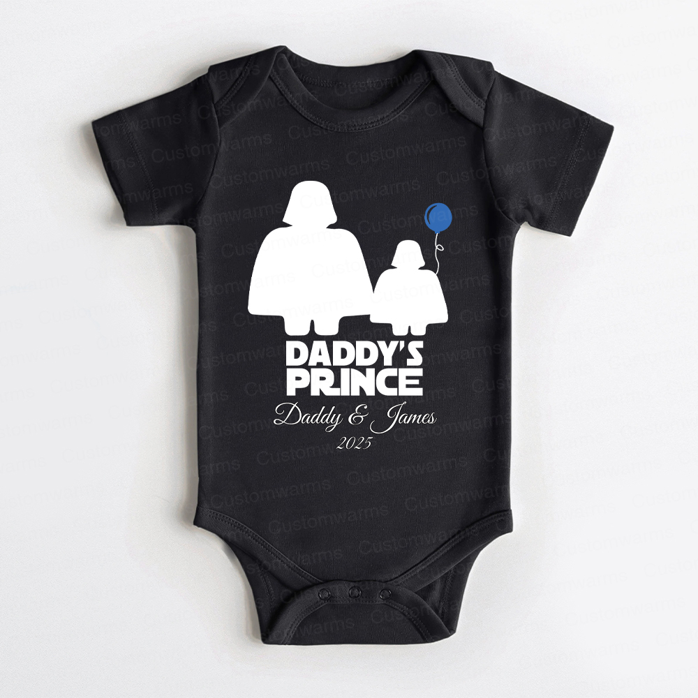 Personalized First Father's Day Daddy and Baby Outfit | CWFamily103