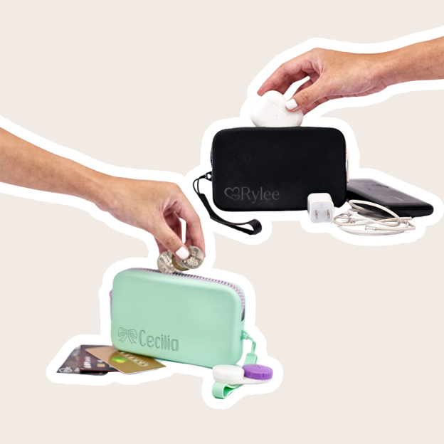 Personalized Engraved Silicone Makeup Bag | CWPack296