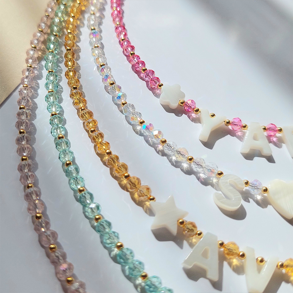 Personalized Pearl Letter Name Necklace For Girls & Adult｜CWBeach195