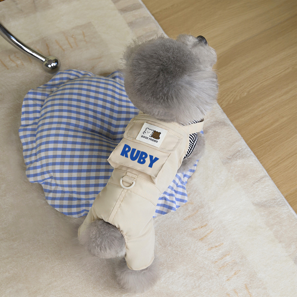 Personalized Pet Lovely Bear Pocket Shirt | BKPet181